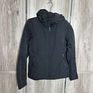 lululemon athletica Black Hooded Puffer Jacket